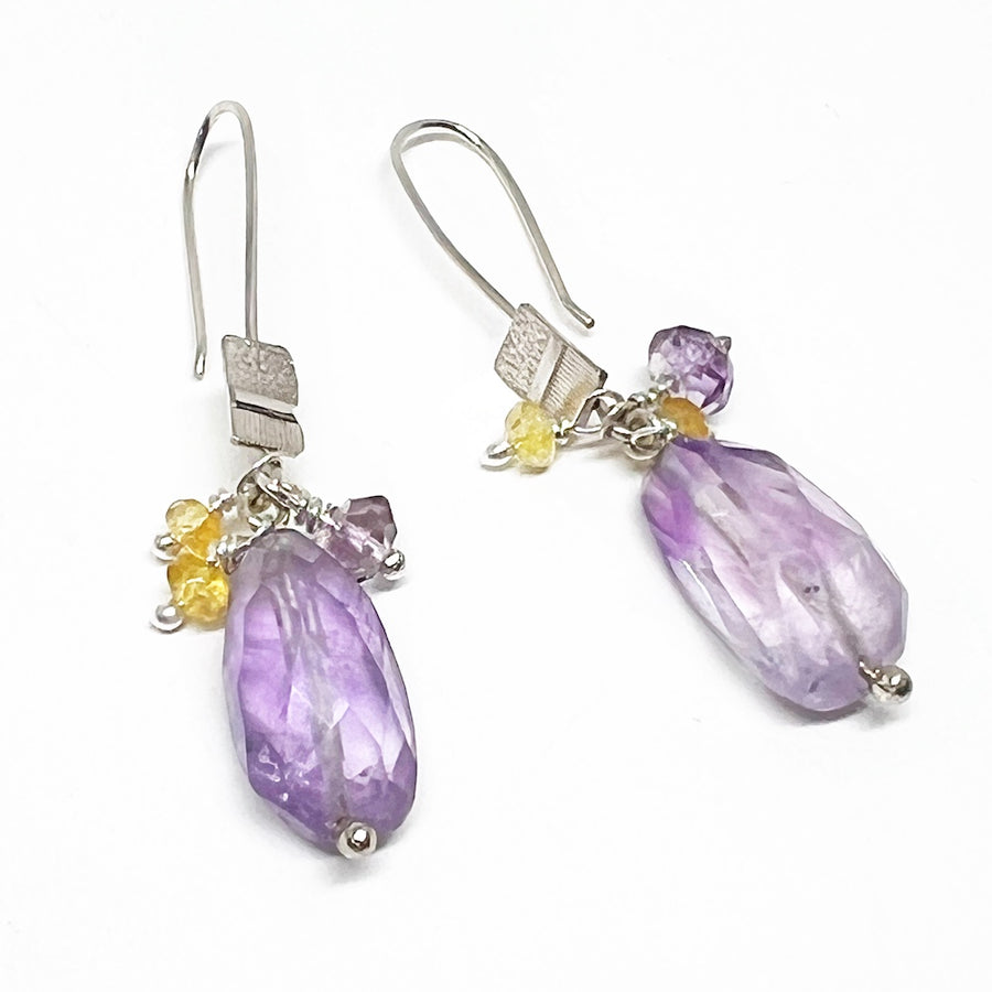 Amethyst & Sterling Silver Earrings