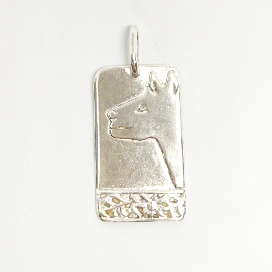 Sterling silver dog pendant to custom name your dog