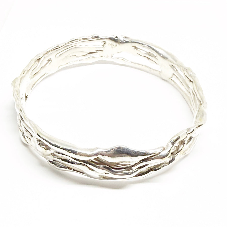 Solid sterling silver bangle