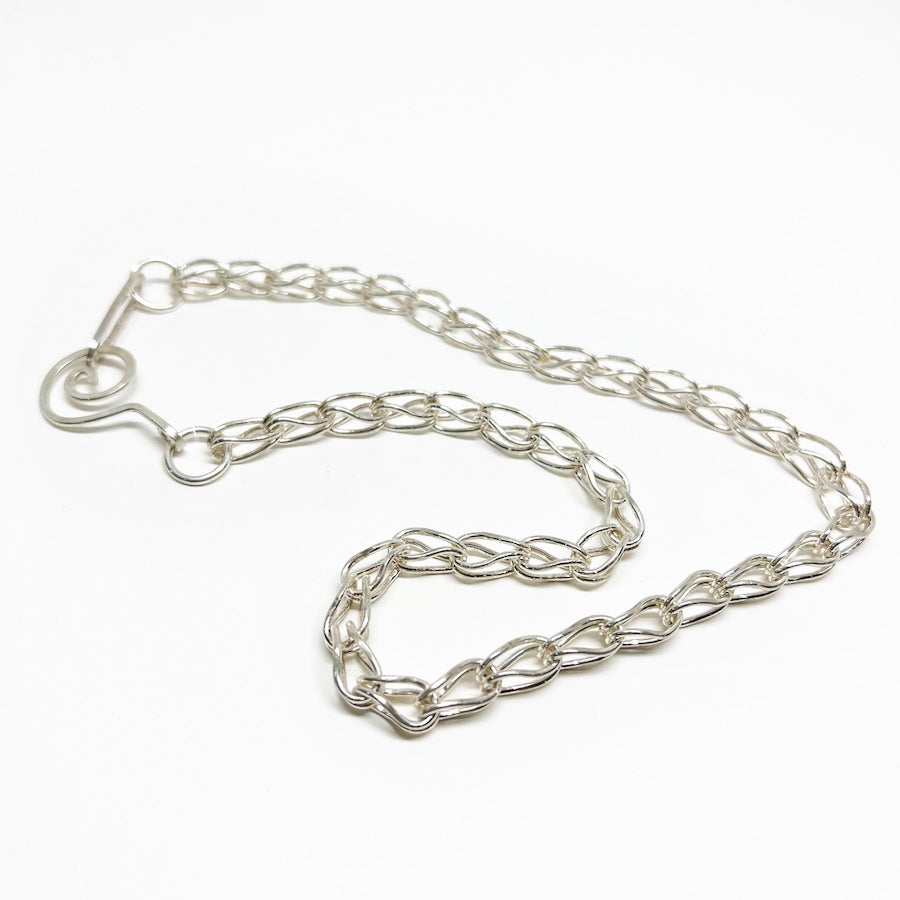 Solid Chunky Sterling Silver Hand Made Russian Chain