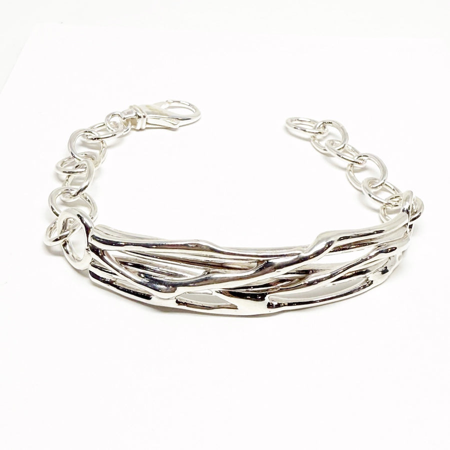 Solid sterling silver cuff/ bracelet