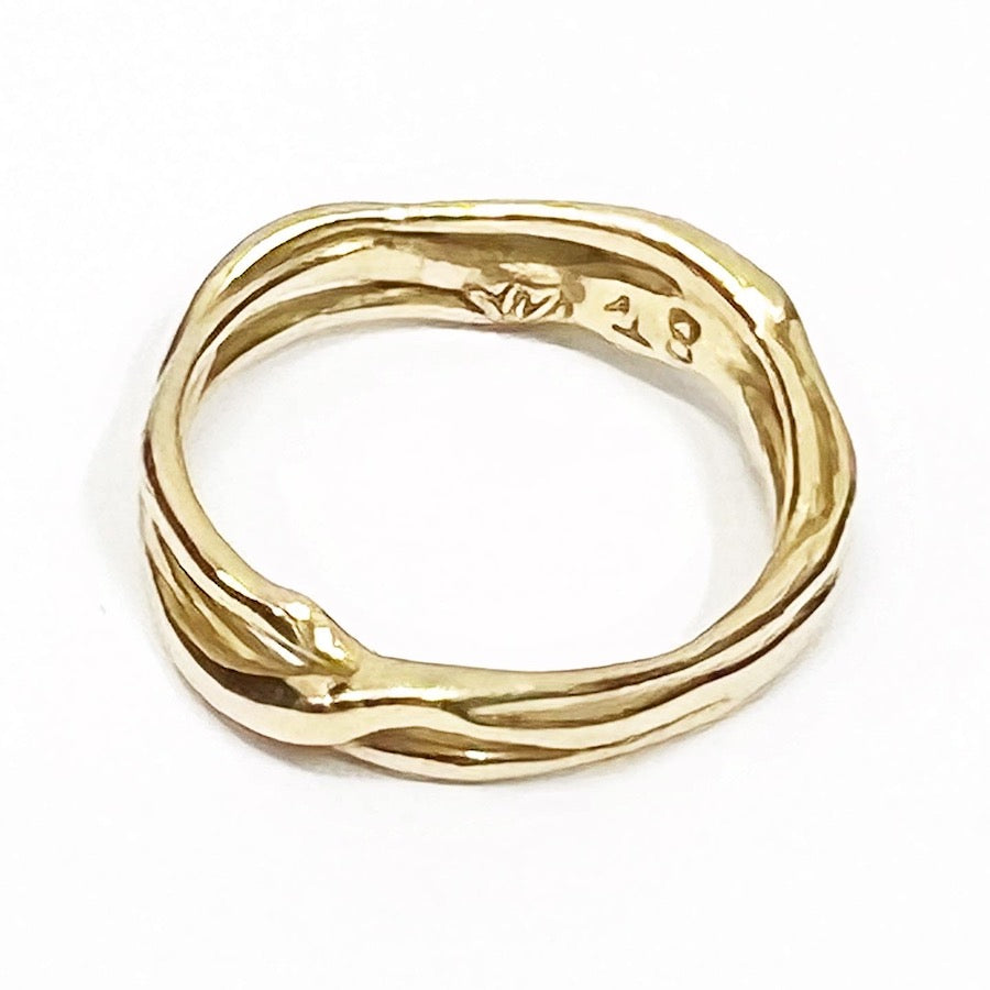 Solid 18ct Yellow Gold Ring - Practise Makes Mastery