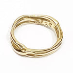 Solid 18ct Yellow Gold Ring - Practise Makes Mastery