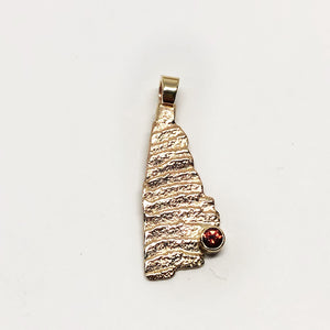 Pendant in 9ct Yellow Gold - Sea Wedge
