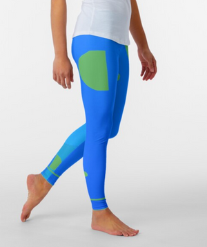Designer Leggings - Blue Lagoon Balloon