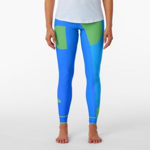 Designer Leggings - Blue Lagoon Balloon