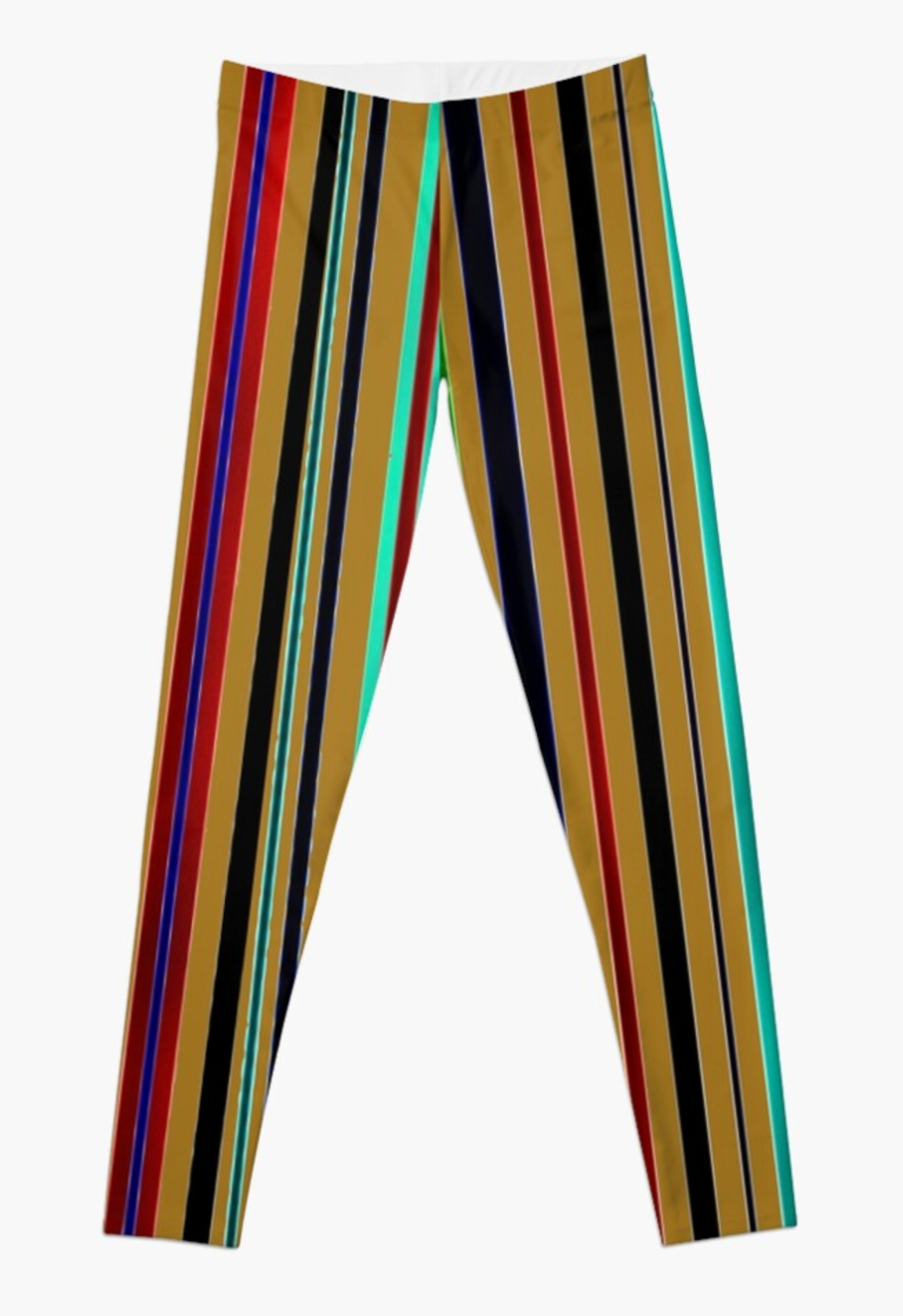 Designer Leggings - Dark Stripe