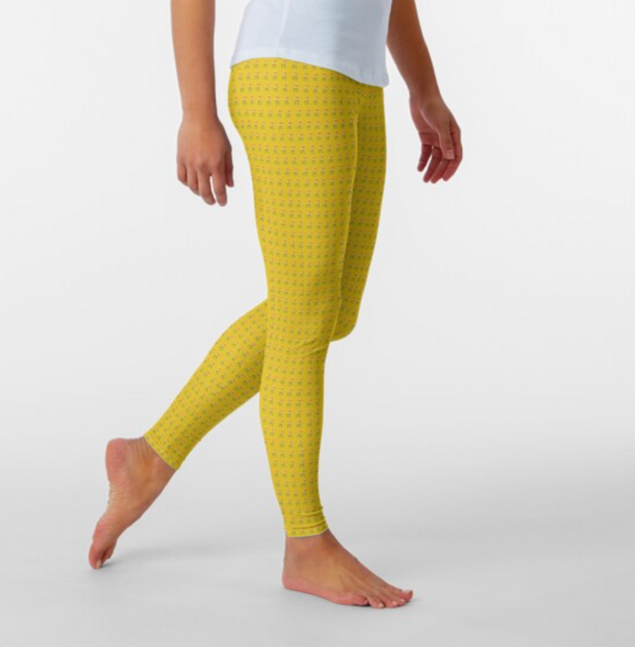 Designer Leggings - Love in Yellow