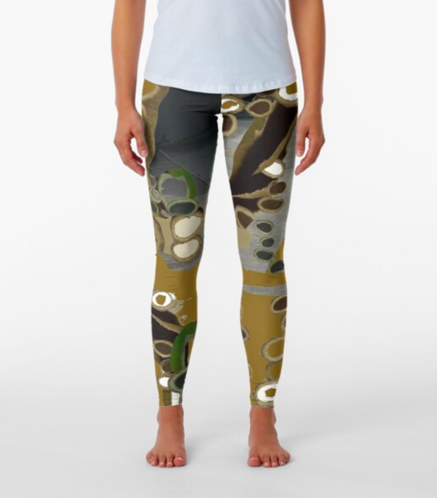 Designer Leggings - Muddy Forest Path