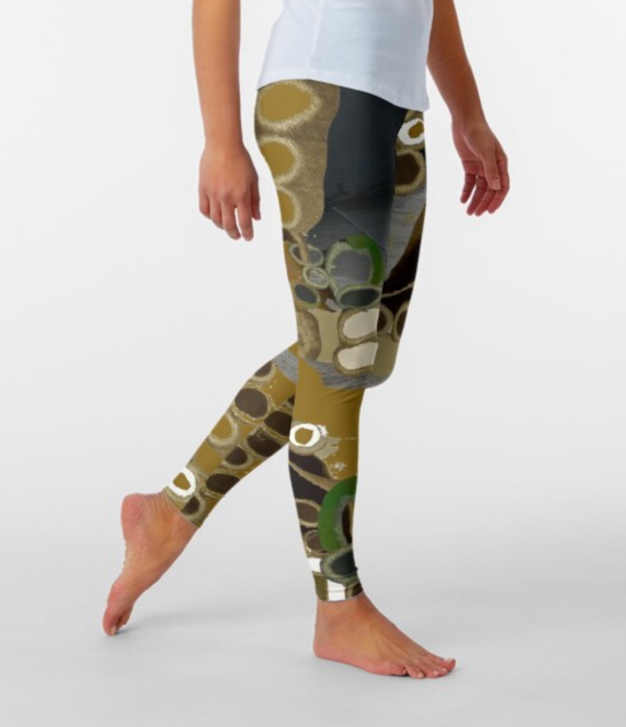 Designer Leggings - Muddy Forest Path