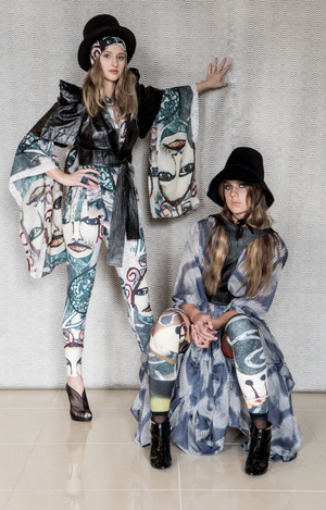 Designer Leggings - Moon Woman in The Forest