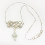 Sterling Silver and moonstone pendant - Rays of Intuition