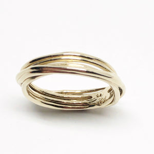 Solid 9ct Gold Ring - Dragons Tail